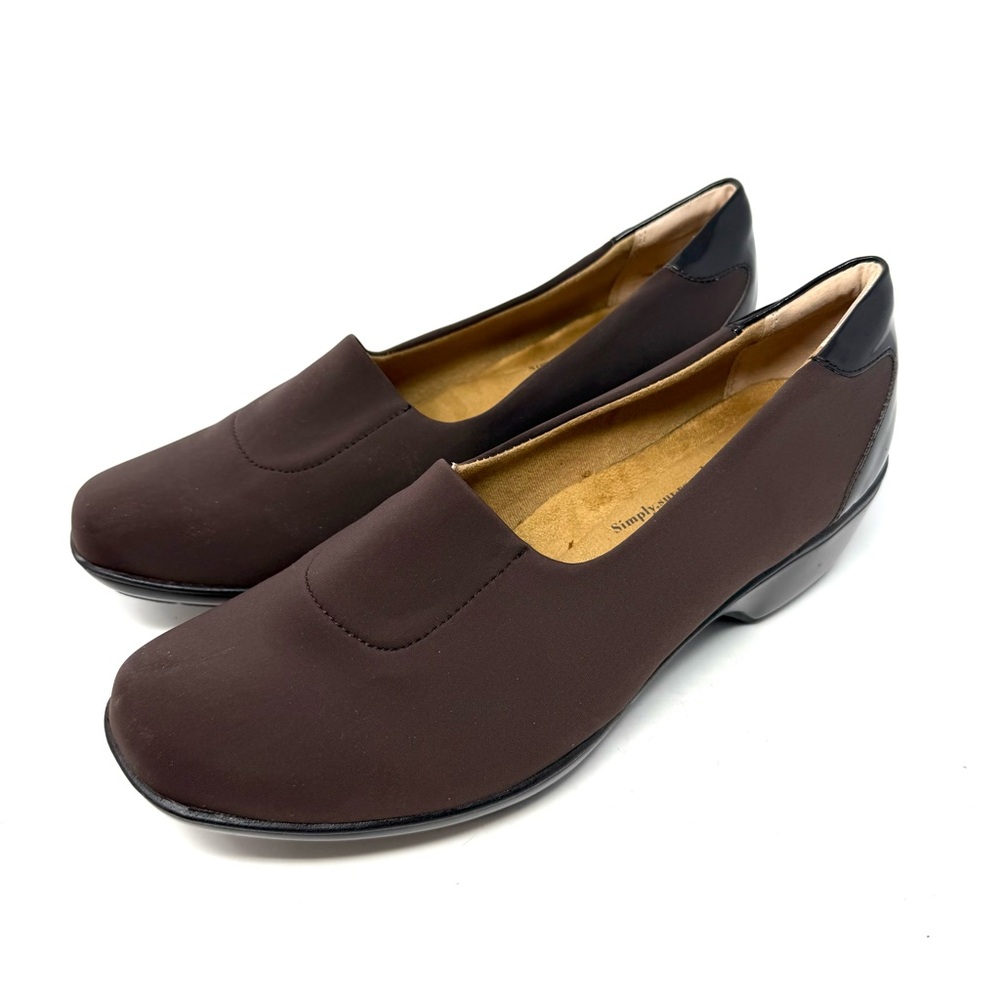 Softspots Marnie Shoes Women's 10W Brown Stretch Comfort Slip-on‎ Loafers Heels